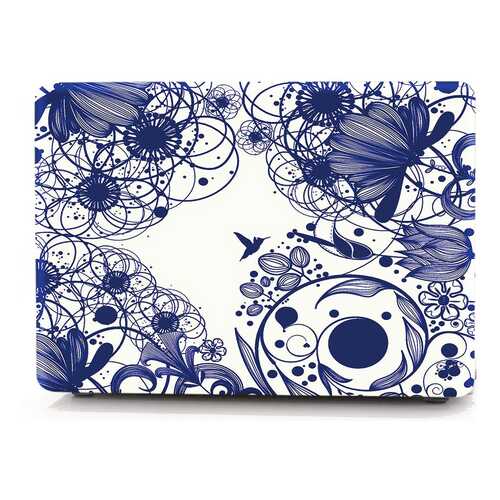 Чехол для Macbook Pro 15 i-Blason Cover Retina blue line flowers в Бифри