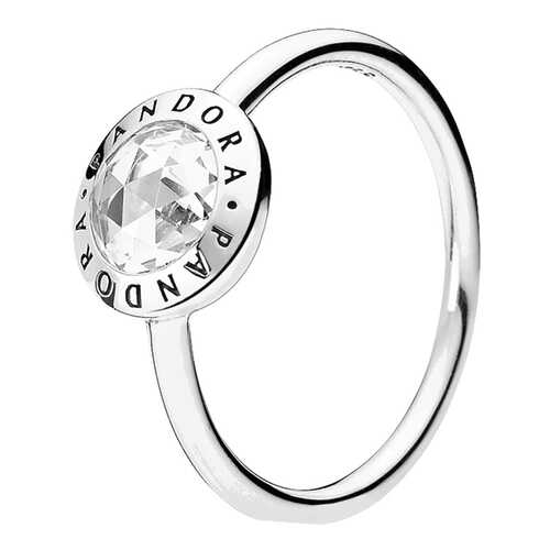 Кольцо женское Логомания PANDORA 191029CZ прозрачное р.17 в Бифри