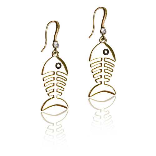 Женские серьги Ария Golden bone в Бифри