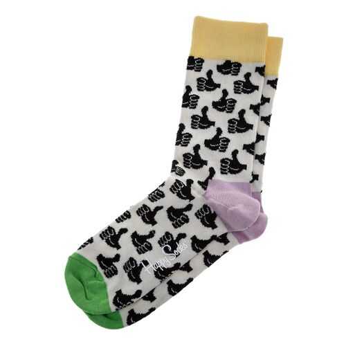 Носки мужские Happy Socks THU01 белые 41-46 EU в Бифри