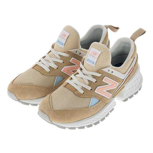 Кроссовки женские New Balance WS574PRB/B бежевые/белые/оранжевые/голубой 39 RU в Бифри