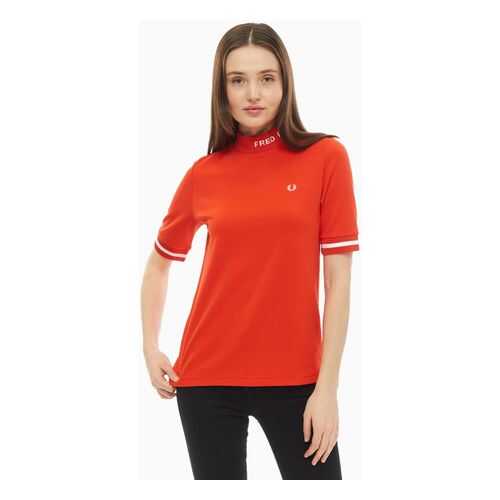 Футболка женская Fred Perry 1766321 красная/белая 6 UK в Бифри