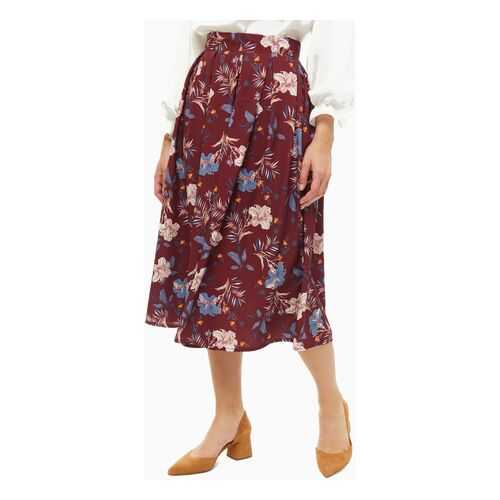 Юбка женская D&M by 1001DRESS DM01690BO бордовая M в Бифри